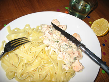Saumon à la moutarde